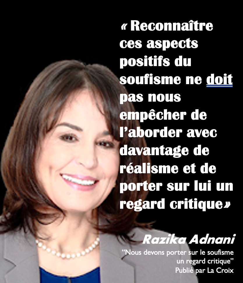 Razika Adnani “Nous devons porter sur le soufisme un regard critique” Publié par La Croix