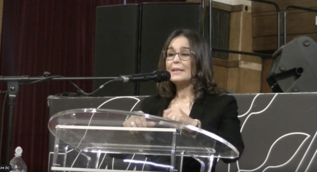 
Razika Adnani lors de la conférence inaugurale du séminaire : La réforme de l'islam du XIXe siècle à nos jours 
